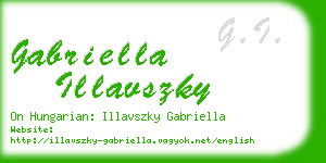 gabriella illavszky business card